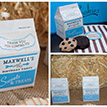 Vintage Milk and Cookies Party Printables Collection - Blue